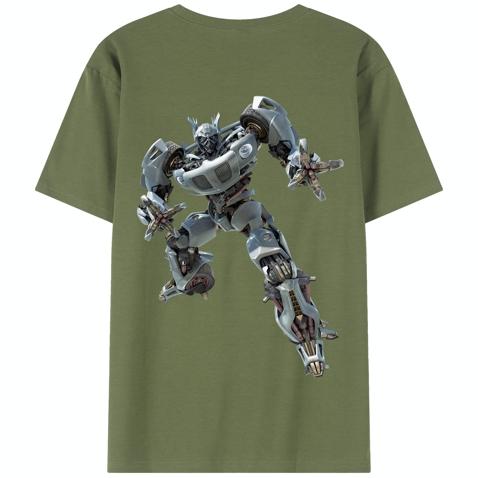 （画像用） Transformers トランスフォーマー 綿100％半袖Tシャツ（背面プリント）